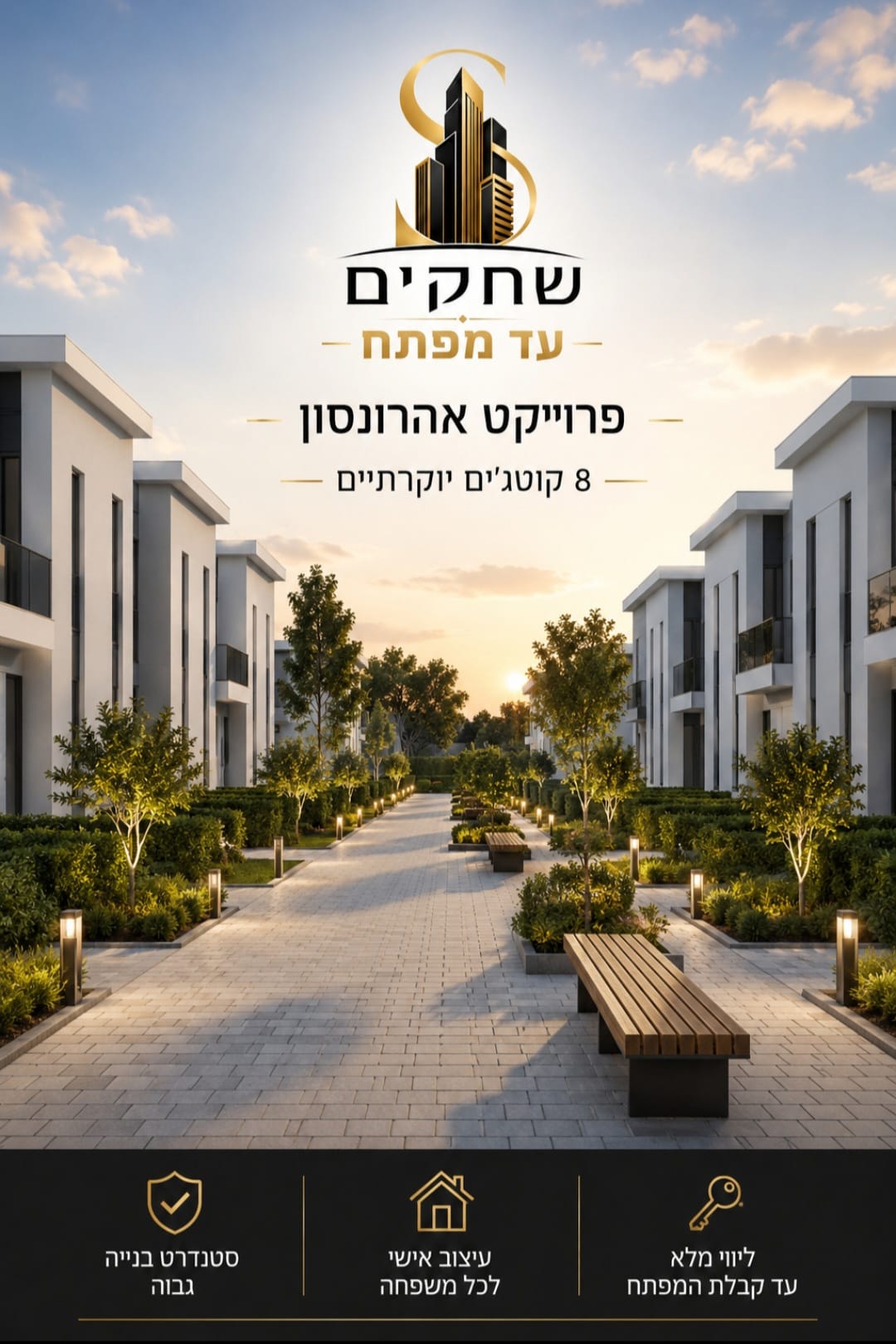 פרויקט אהרונסון — הדמיית קוטג׳ מודרני ברחוב אהרונסון